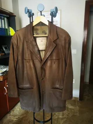 Chaquetón de piel Caramelo marrón