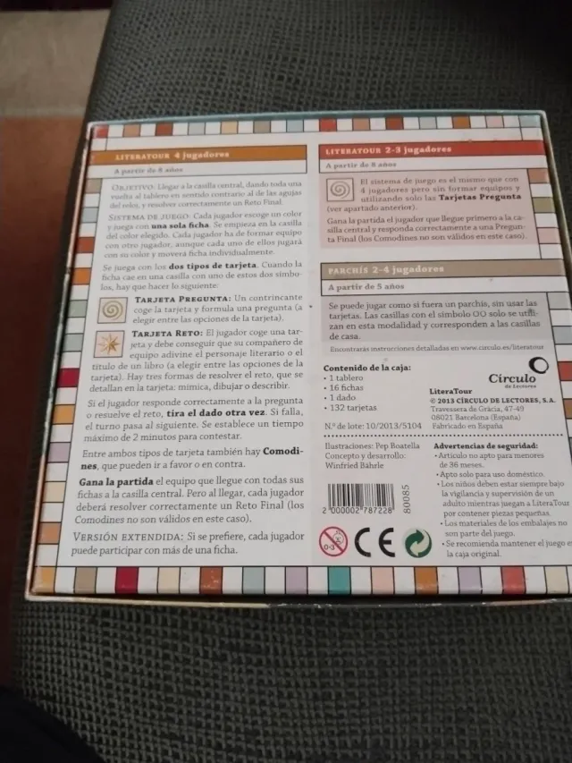 LiteraTour Juego de Mesa