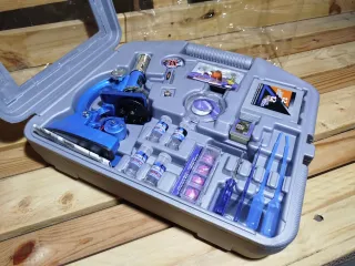 Set Microscopio Deluxe Die-Cast 62 Piezas