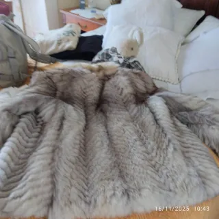 Chaquetón de zorro blue