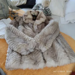 Chaquetón de zorro blue