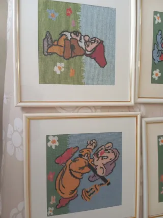 Quadretti fatti a mano mezzo punto
