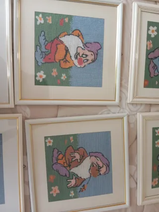 Quadretti fatti a mano mezzo punto
