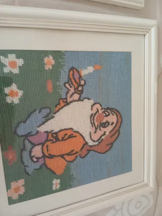 Quadretti fatti a mano mezzo punto