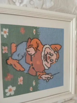 Quadretti fatti a mano mezzo punto