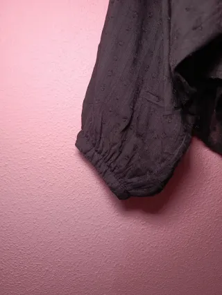 Camisa negra ZARA bordada