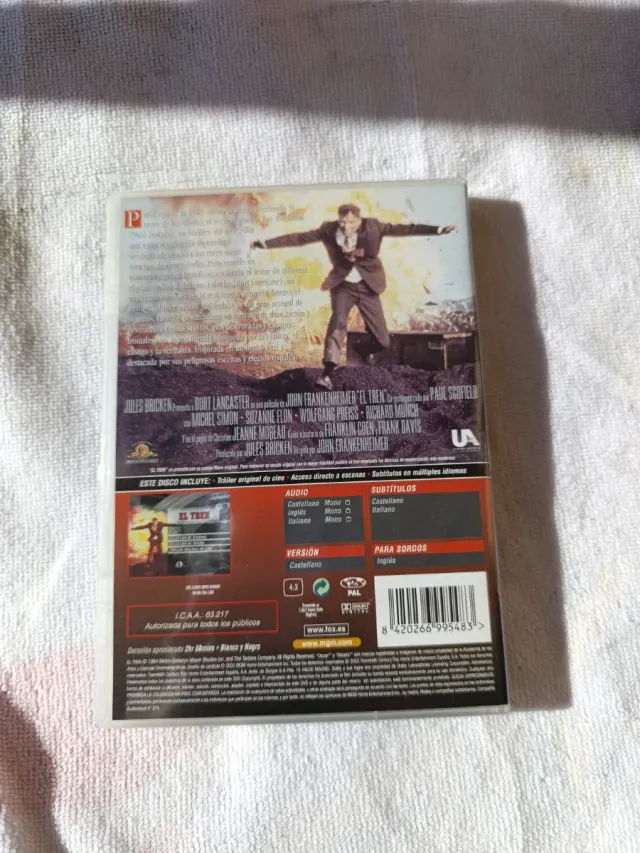 El Tren Película DVD Guerra