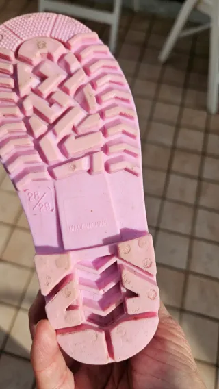 Stivaletti pioggia bambina rosa stelle