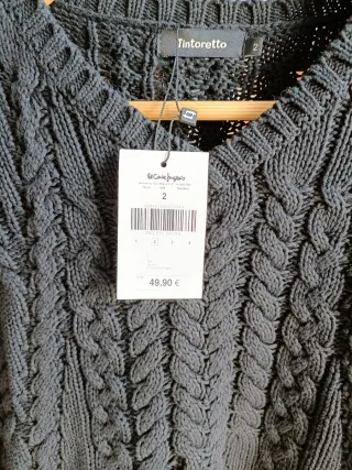 Jersey Tintoretto Negro Talla L