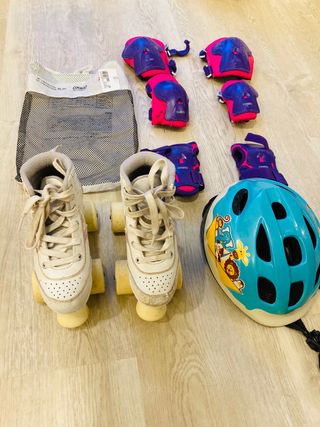 Kit Patines Oxelo T31 Casco y Protecciones