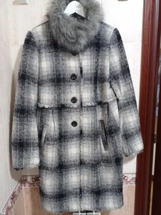 Abrigo cuadros mujer