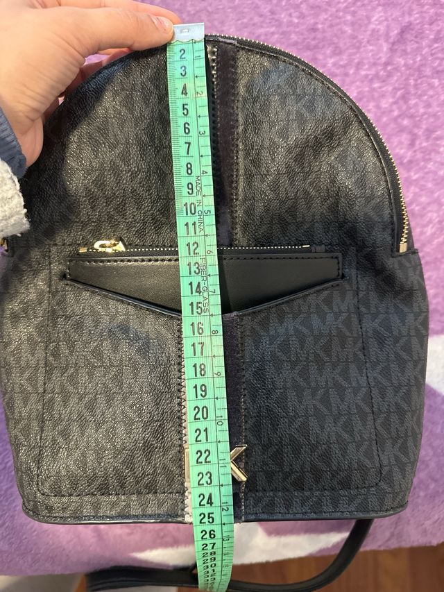 Mochila Michael Kors Negra y Dorada Original