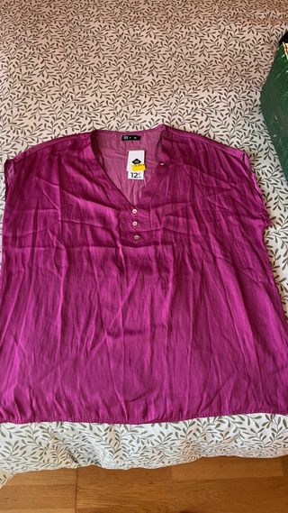 Camisa sin mangas magenta Talla XL