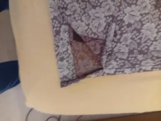 Falda diseño de encaje floreal talla 46