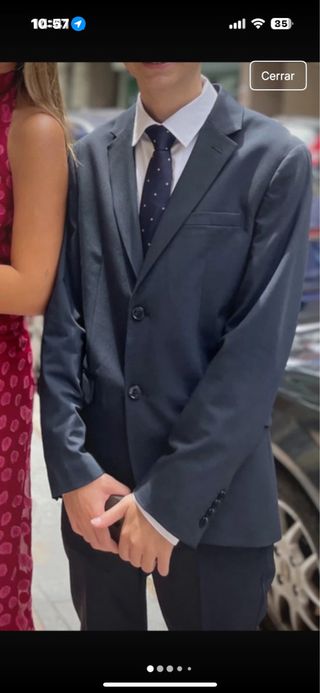 Traje chaqueta azul marino