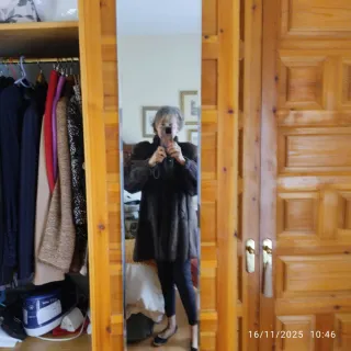 Chaquetón de conejo diseño peletería