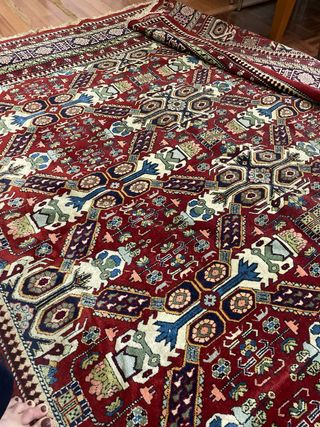 Tappeto fatto a mano lana e seta 194x294