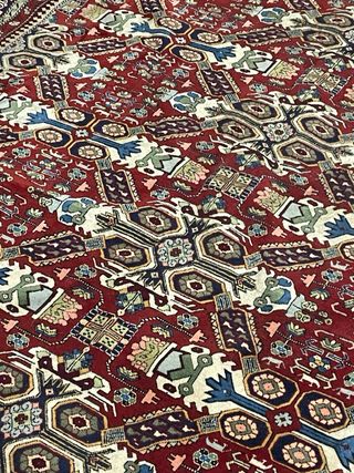 Tappeto fatto a mano lana e seta 194x294