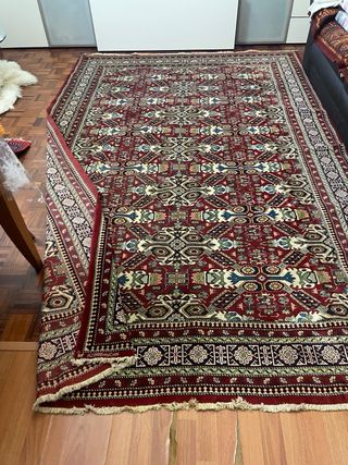 Tappeto fatto a mano lana e seta 194x294