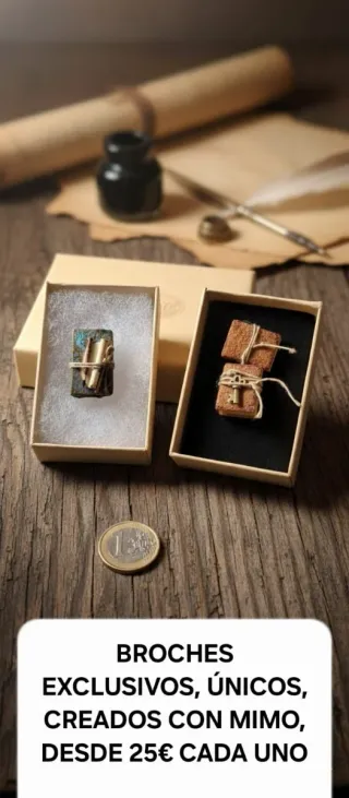 Broche MiniLibro Mágico Artesanal
