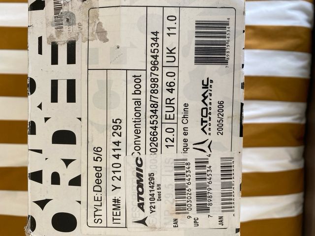 Botas de Snowboard Atomic Negras