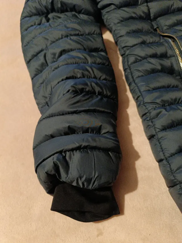 Giubbotto imbottita e super calda verde da donna