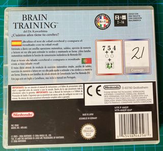 Brain Training Nintendo DS (Dr. Kawashima)
