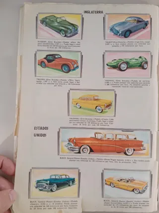 Álbum Automóviles para Cromos