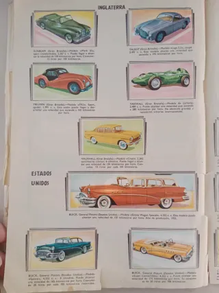 Álbum Automóviles para Cromos