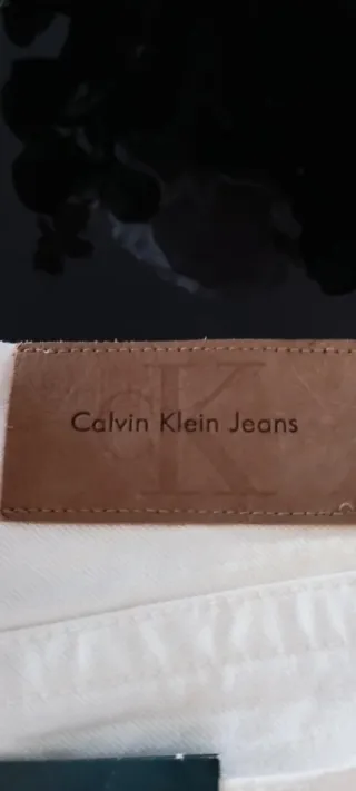 Pantalón campana blanco Calvin Klein