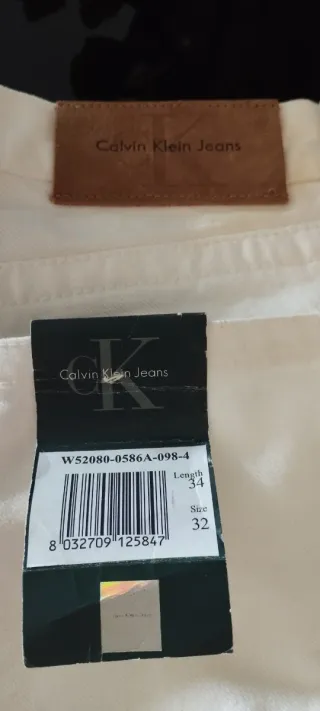 Pantalón campana blanco Calvin Klein