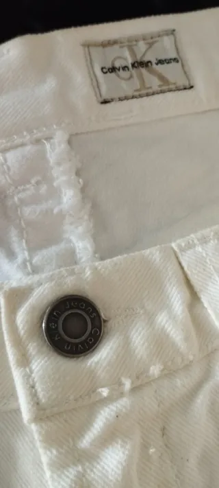 Pantalón campana blanco Calvin Klein