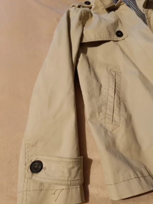 Parka corta beige