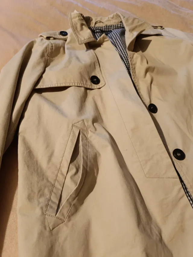 Parka corta beige