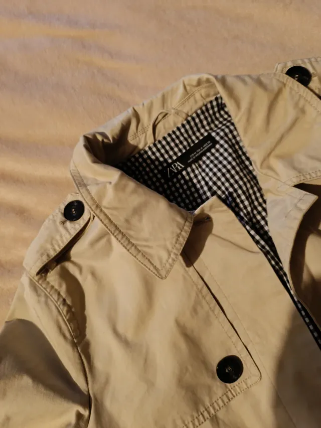 Parka corta beige