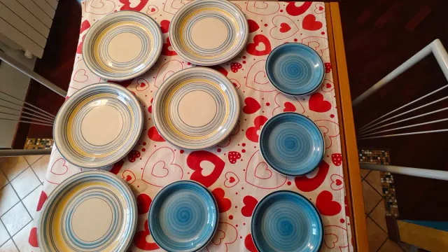 Set di piatti in ceramica 12 pezzi