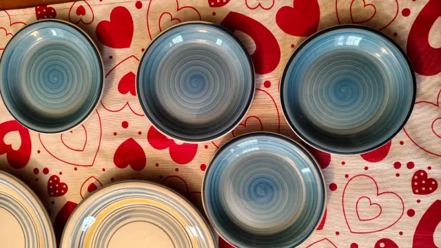 Set di piatti in ceramica 12 pezzi
