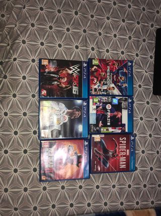 PS4 Slim Negra + Mando Naranja