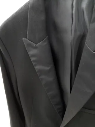 Giacca Smoking Zara Uomo Nera foderata Tg 48