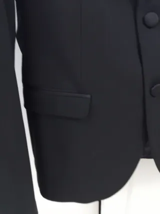 Giacca Smoking Zara Uomo Nera foderata Tg 48