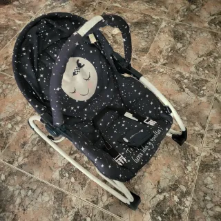 Hamaca reclinable infantil luna y estrellas