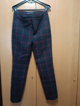 Pantalones de cuadros Zara mujer