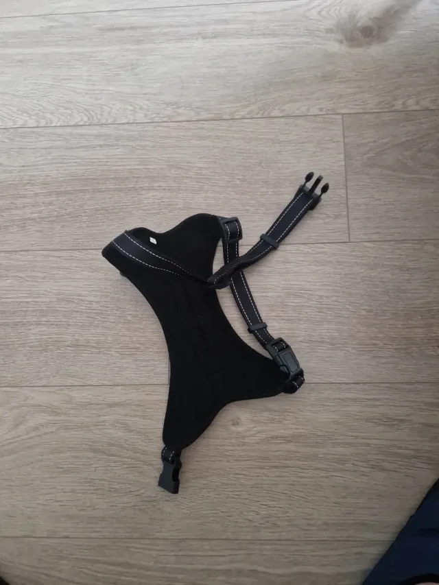 2x Arnés para perro marrón y negro/ azul