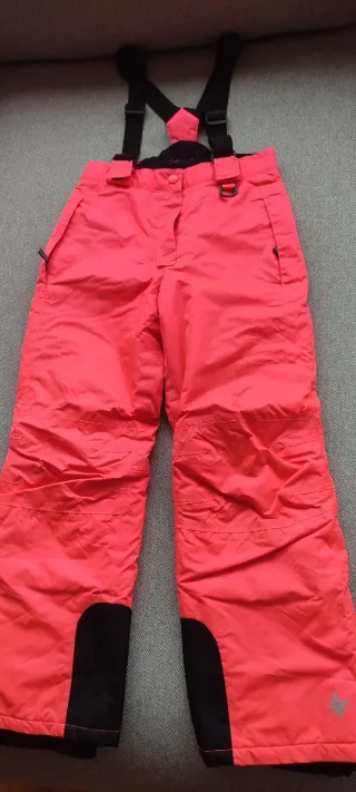 Pantalón de esquí para niña con tirantes