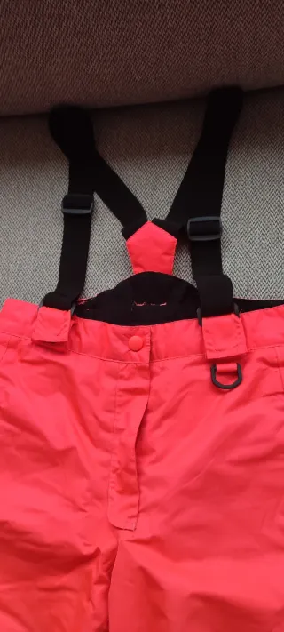 Pantalón de esquí para niña con tirantes
