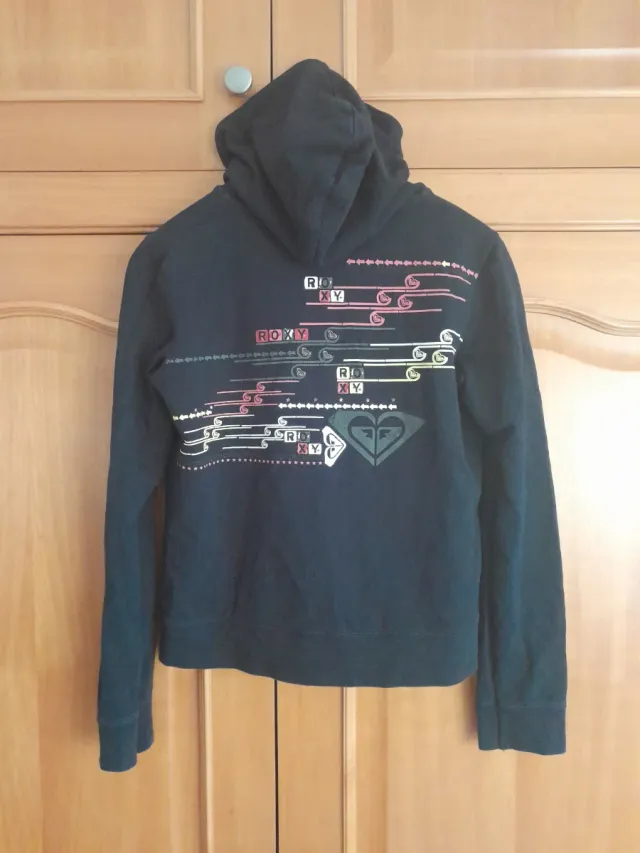 Felpa Roxy nera da donna