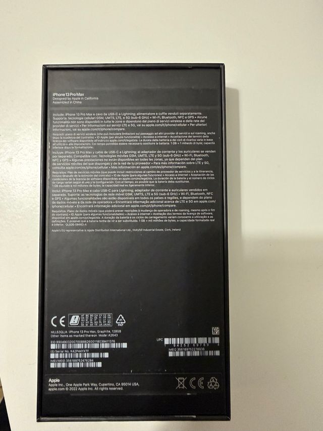 Scatola originale per iPhone 13 Pro Max