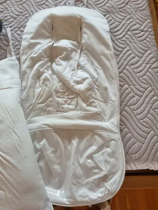 Saco Carro Bebé Estampado Puntos azul cielo