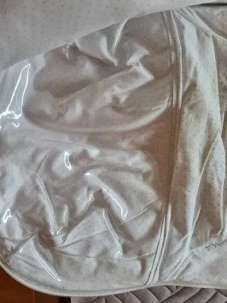 Saco Carro Bebé Estampado Puntos azul cielo