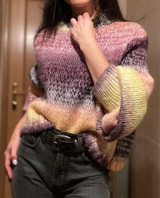 Jersey Stradivarius multicolor pelo talla M